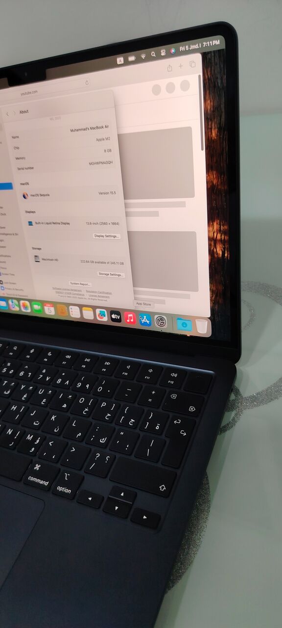 Riyadh, Computers, SAR 2500,  Like-New Apple MacBook Air M2 (13.6