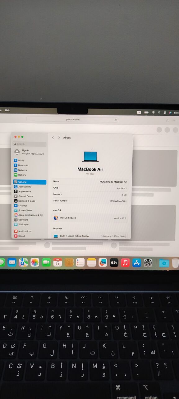 Riyadh, Computers, SAR 2500,  Like-New Apple MacBook Air M2 (13.6