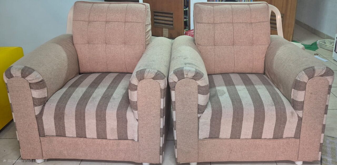 Al Yarmouk, Furniture, SAR 100,  For Sale - Doble Bed/Single Seater Sofa/TV Cabinet/ Baby Chair / Baby Stroller / Baby Crib
