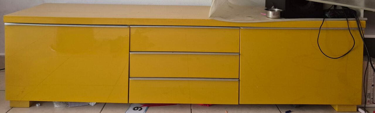 Al Yarmouk, Furniture, SAR 100,  For Sale - Doble Bed/Single Seater Sofa/TV Cabinet/ Baby Chair / Baby Stroller / Baby Crib