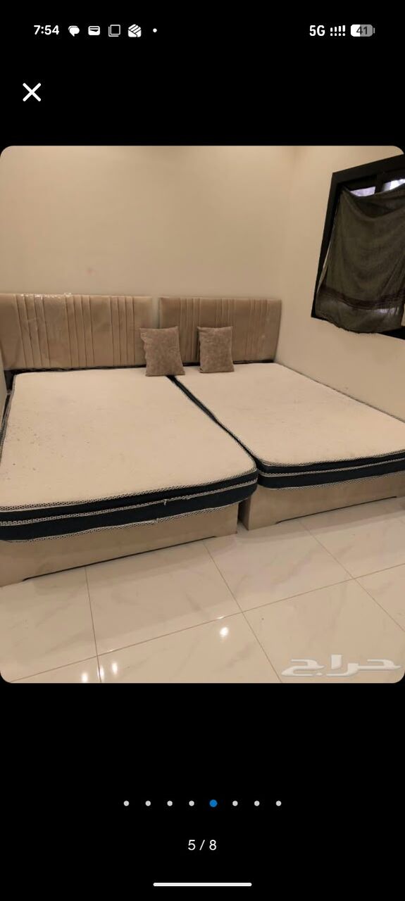 Tabuk City, Furniture, SAR 300,  Single Bed With Mattress - 2 Nos