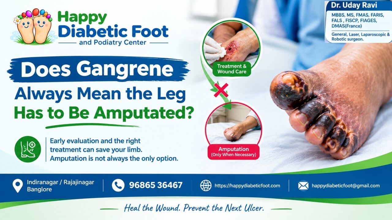 Bangalore, Health, Does Gangrene Always Mean The Leg Has To Be Amputated? - Dr Uday Ravi