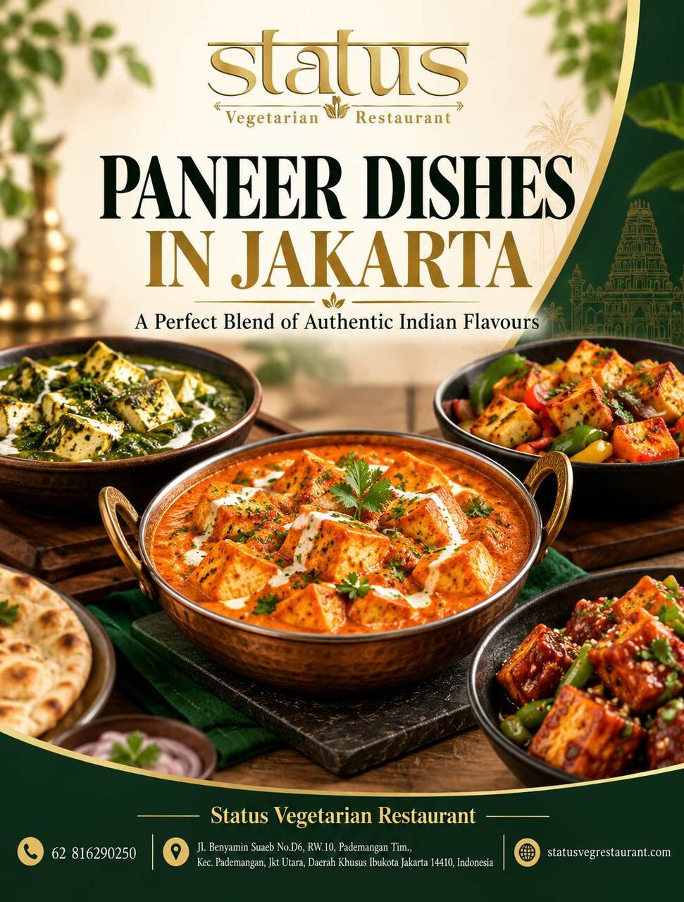 Jakarta, Restaurants, Paneer Dishes In Jakarta For A Flavourful Indian Meal