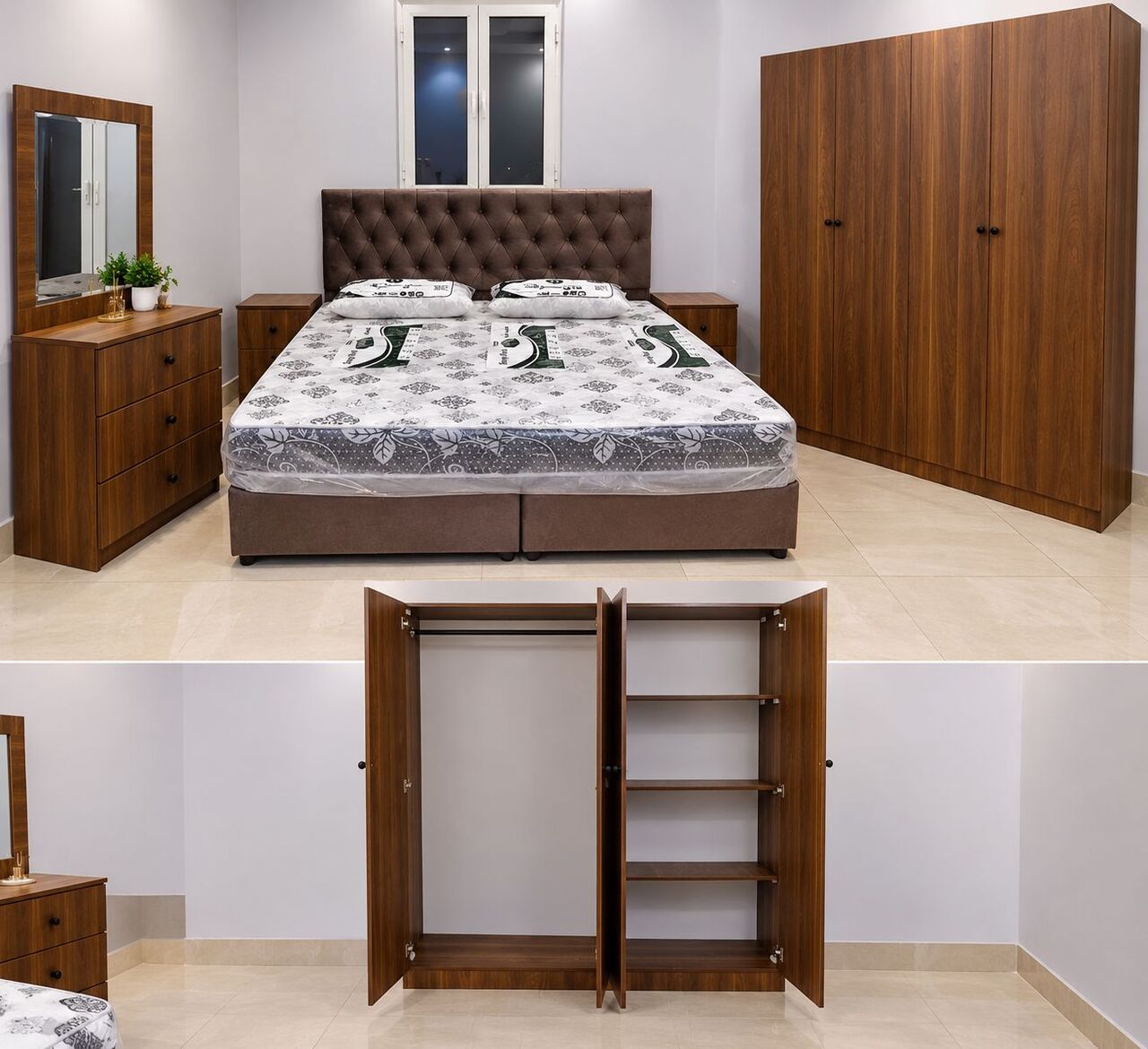Al Mahjar, Furniture, SAR 1,  Complete Bedroom Set Available Brand New With Best Quality In All Colors Available