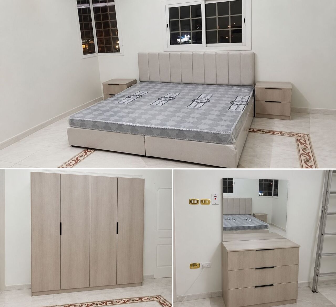 Al Mahjar, Furniture, SAR 1,  Complete Bedroom Set Available Brand New With Best Quality In All Colors Available
