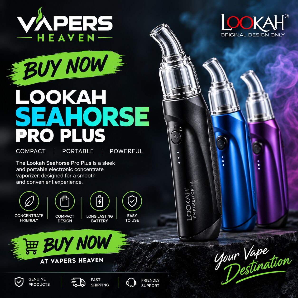 New York, Electronics, USD 49,  Buy Now &ndash; Lookah Seahorse Pro Plus