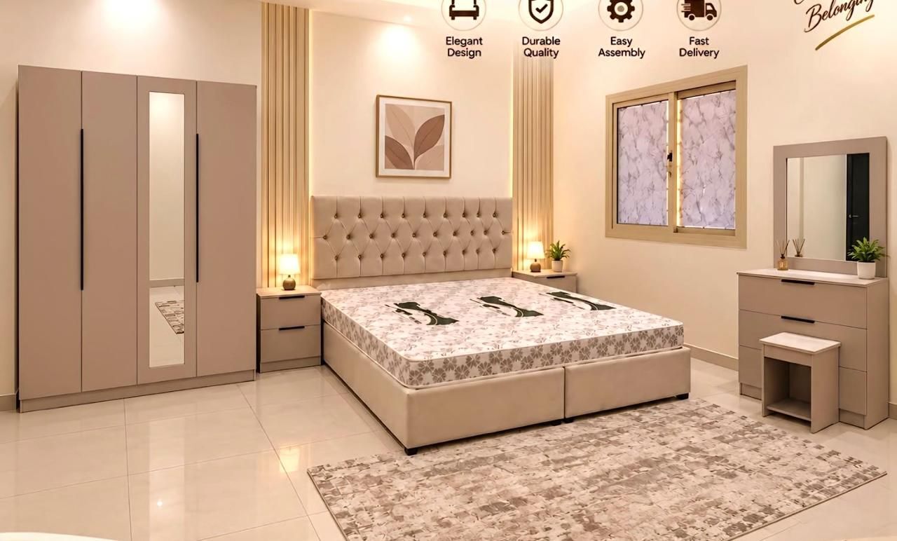 Al Safa, Furniture, SAR 1,  Complete Bedroom Set Available Brand New