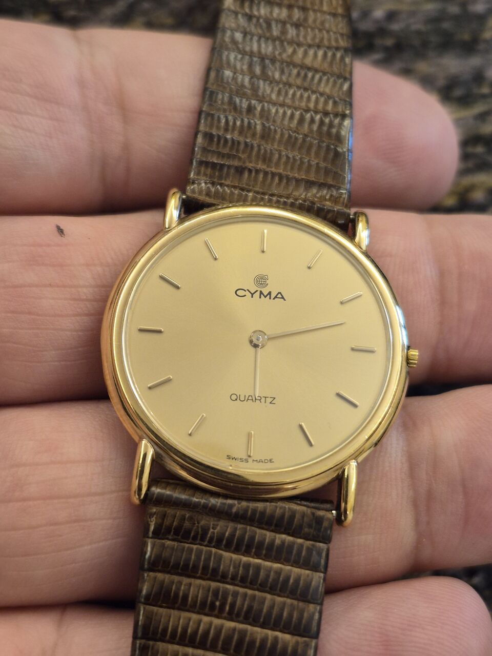 Riyadh, Watches, SAR 120,  CYMA Watch Ultra-thin For Men Or Ladies Original Swiss Made
