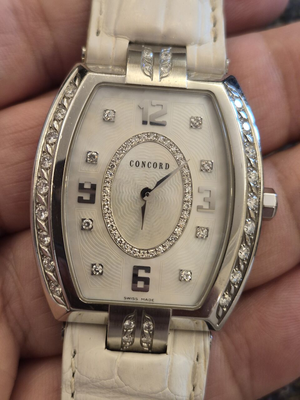 Riyadh, Watches, SAR 3900,  Concord Watch Original Diamond Dial & Bezel For Men Original Swiss Made