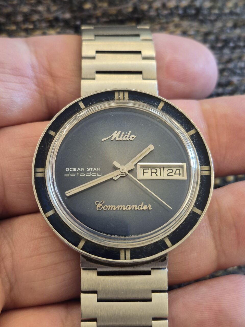 Riyadh, Watches, SAR 1750,  Mido Automatic Sport  Watch Vintage Of 50 Years Ago For Men Original Swiss Made
