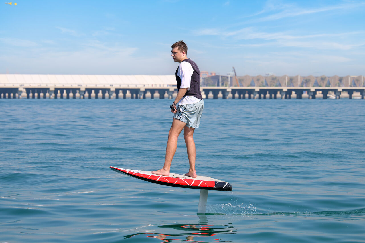 Dubai Marina, Travel, Try Electric Hydrofoil Surfing During Your Dubai Winter Holiday