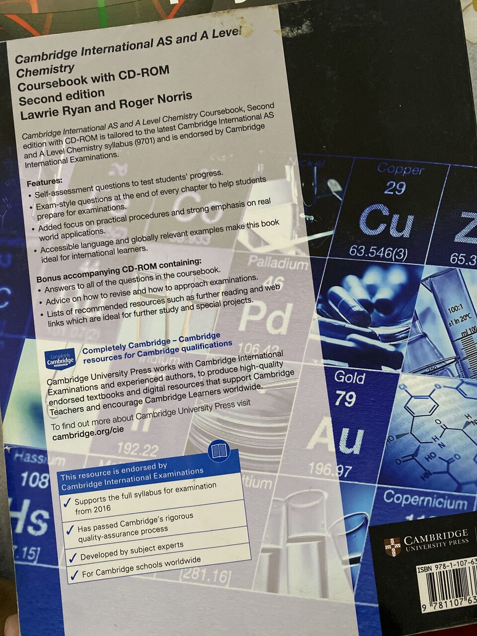 Riyadh, Books, SAR 180,  Cambridge AS & A Level Physics + Chemistry Coursebooks (2nd Ed) + CDs Included