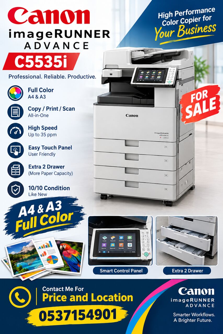 Riyadh, Computers, SAR 9000,  Canon C5535i Photo Copy Machine