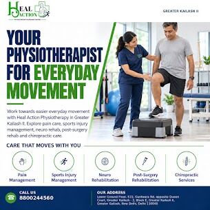 New Delhi, Medical, Personalised Physiotherapy Services At Heal Action Physiotherapy & Rehab Centre