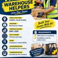 WE ARE HIRING &ndash; WAREHOUSE HELPERS