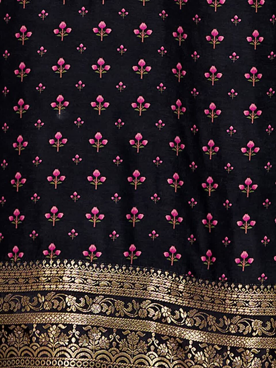 Ahmedabad, Clothing & Accessories, INR 3399,  Seerat Black Russian Silk Embroidered Kurta Set Online