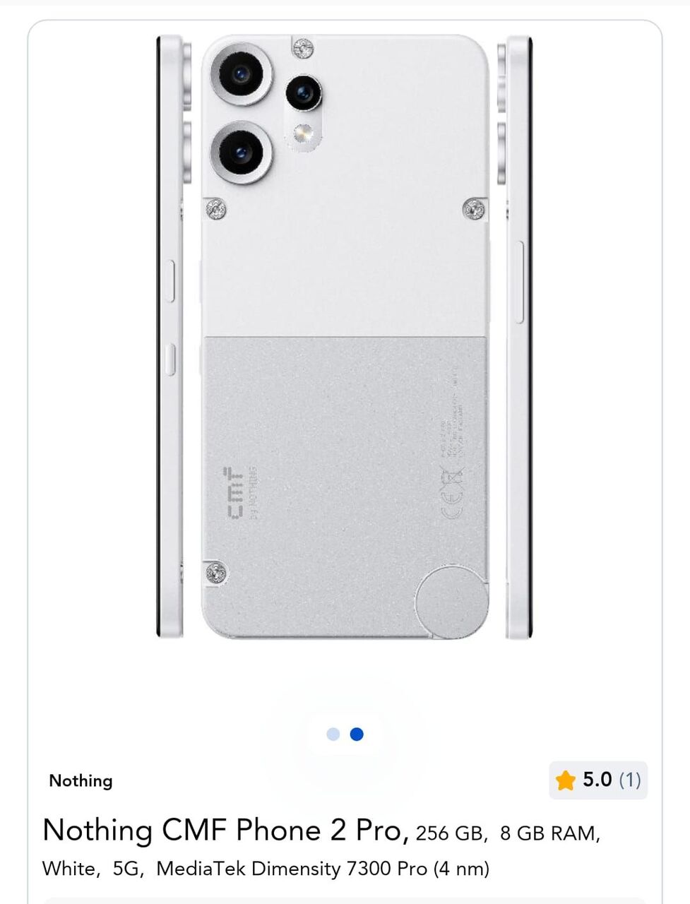 Jubail, Mobile Phones, SAR 750,  Nothing CMF Phone 2 Pro, 256GB , 8GB Ram Weight 5 G 5000 Mah Battery