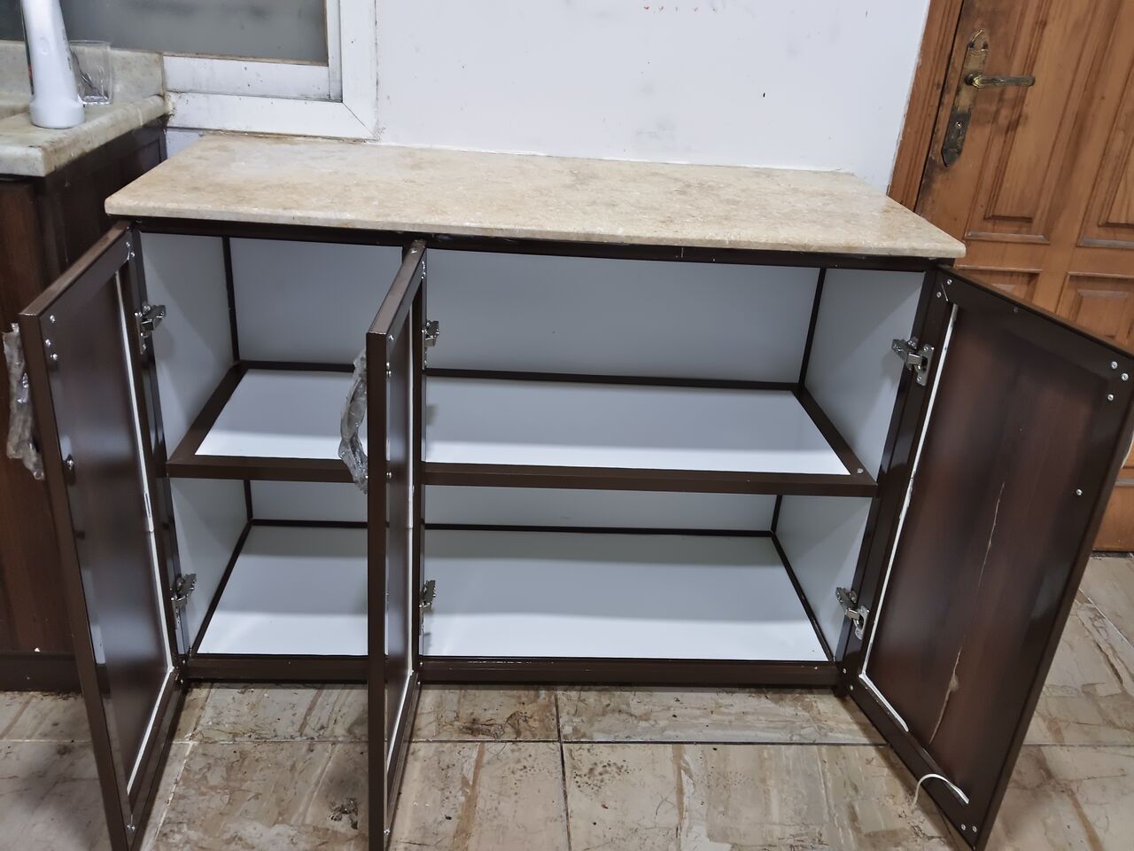 Al Thuqbah, Household Items, SAR 400,  Kitchen Cabinet For Sale Very Clean, Aluminum