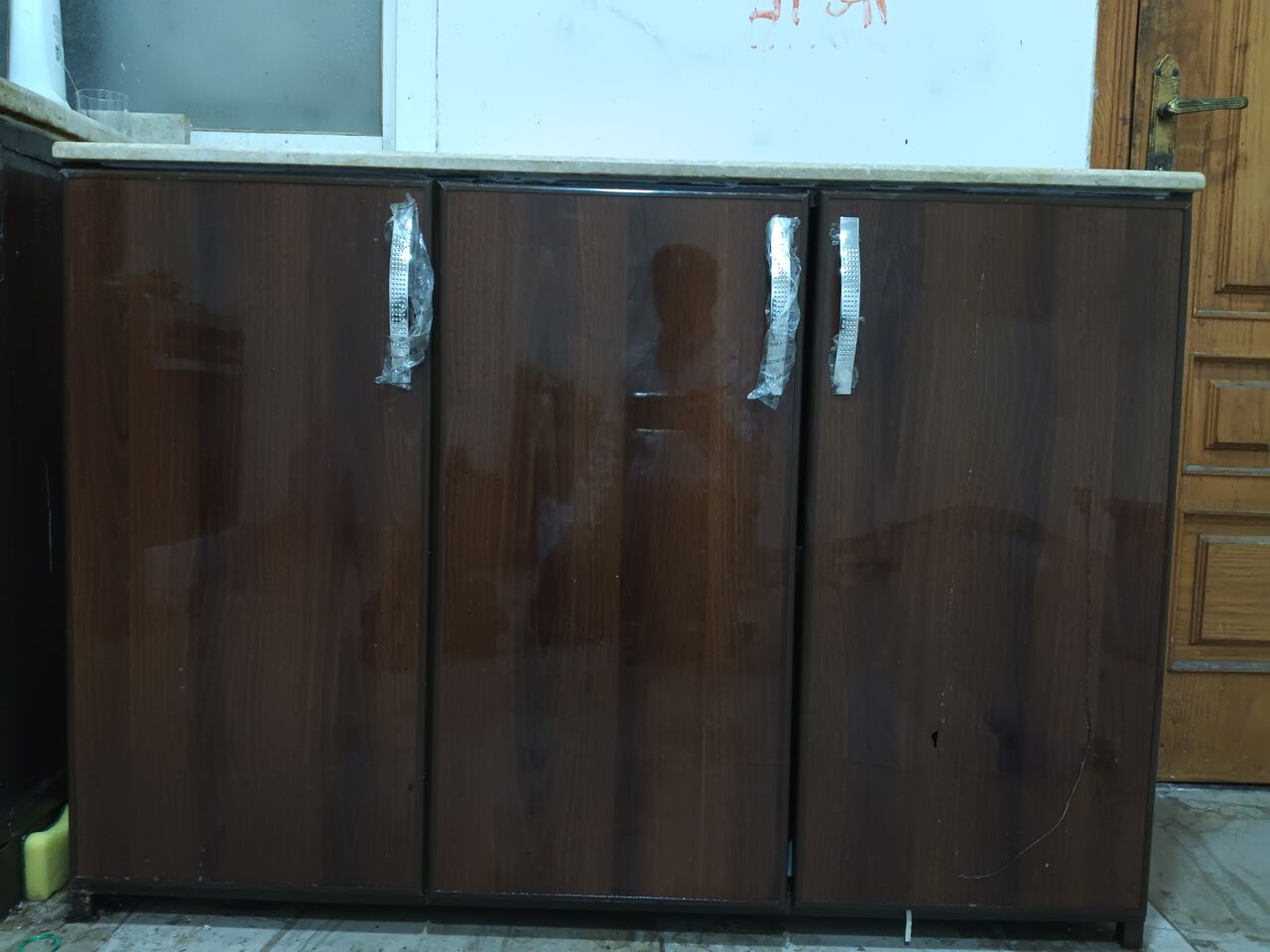 Al Thuqbah, Household Items, SAR 400,  Kitchen Cabinet For Sale Very Clean, Aluminum