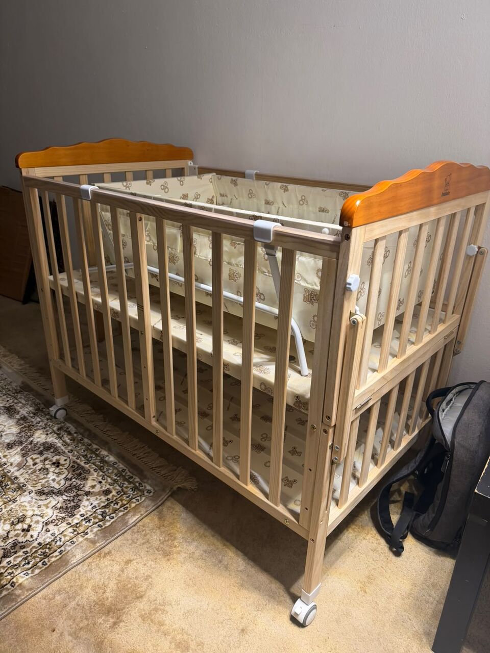 Riyadh, Baby & Kid Stuff, SAR 450,  Wooden Baby Cot