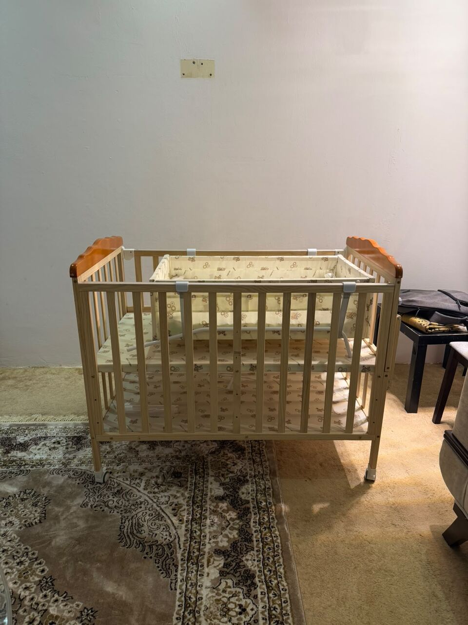 Riyadh, Baby & Kid Stuff, SAR 450,  Wooden Baby Cot