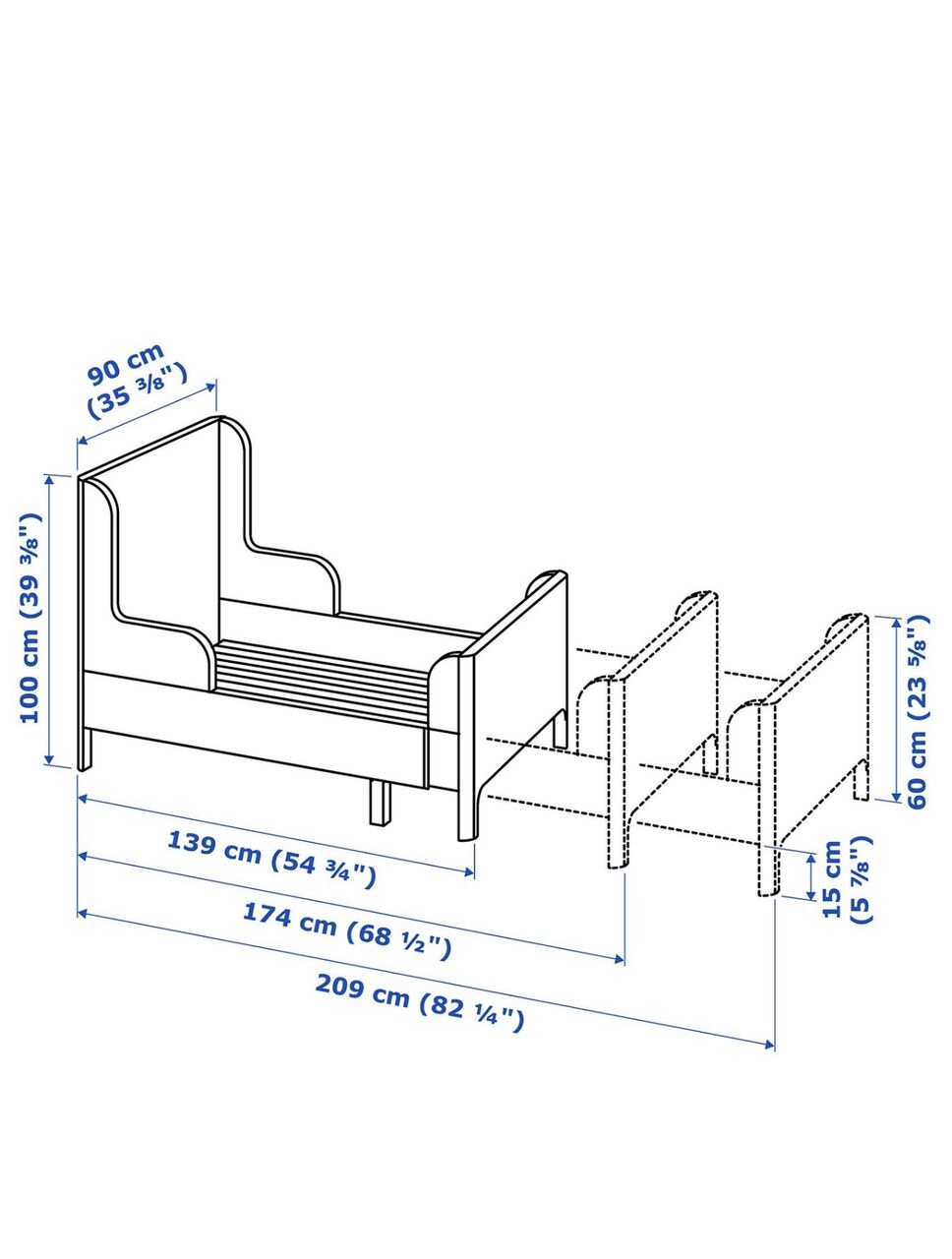 Khobar, Furniture, SAR 1980,  Ikea Kids Bed With Foam Mattress ( 2 Single Beds )