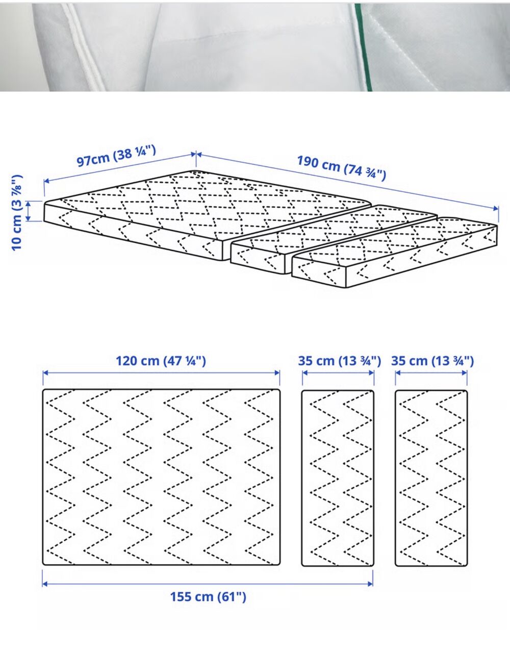Khobar, Furniture, SAR 1980,  Ikea Kids Bed With Foam Mattress ( 2 Single Beds )