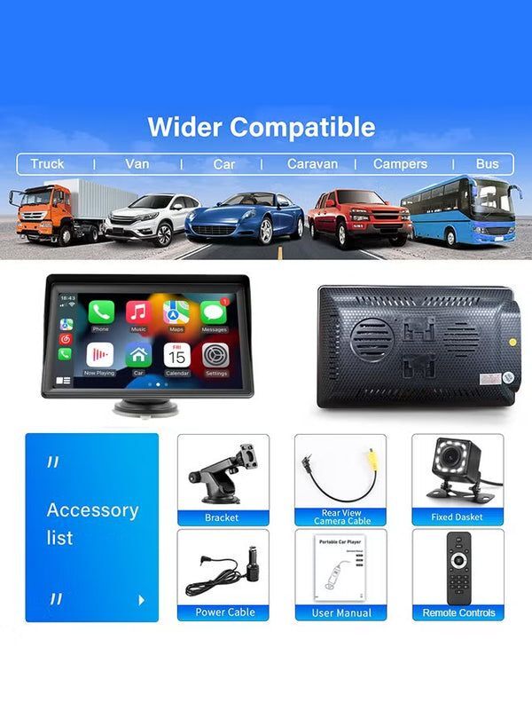 Riyadh, Temp Jobs, 7 Inch Touch Screen Car Display | Free Delivery In Ksa