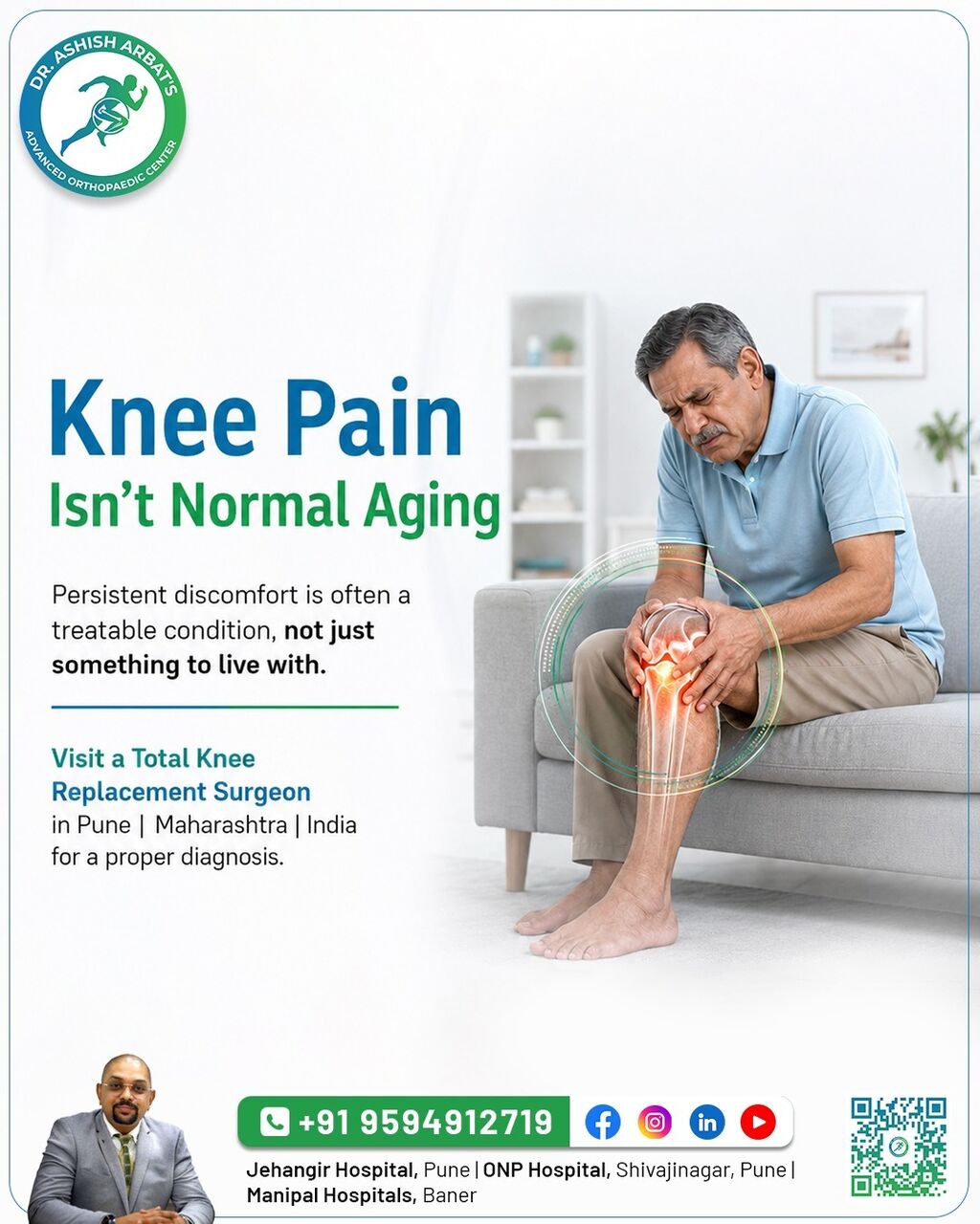 Mumbai, Health, Knee Replacement Surgeon In Pune Maharashtra India - Dr. Aashish Arbat