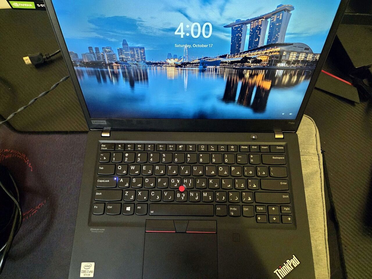 Riyadh, Computers, SAR 1500,  Lenovo ThinkPad T14s Gen 1 - Core I7 VPro, 16GB RAM, 256GB SSD - New Charger + Mouse + Sle