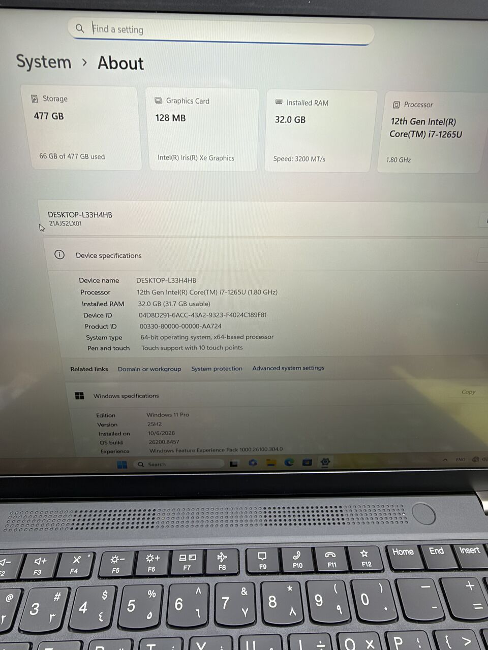 Riyadh, Computers, SAR 3000,  Lenovo Thinkpad Gen 3 Touch Core I7 12th 32GB 512 Ssd