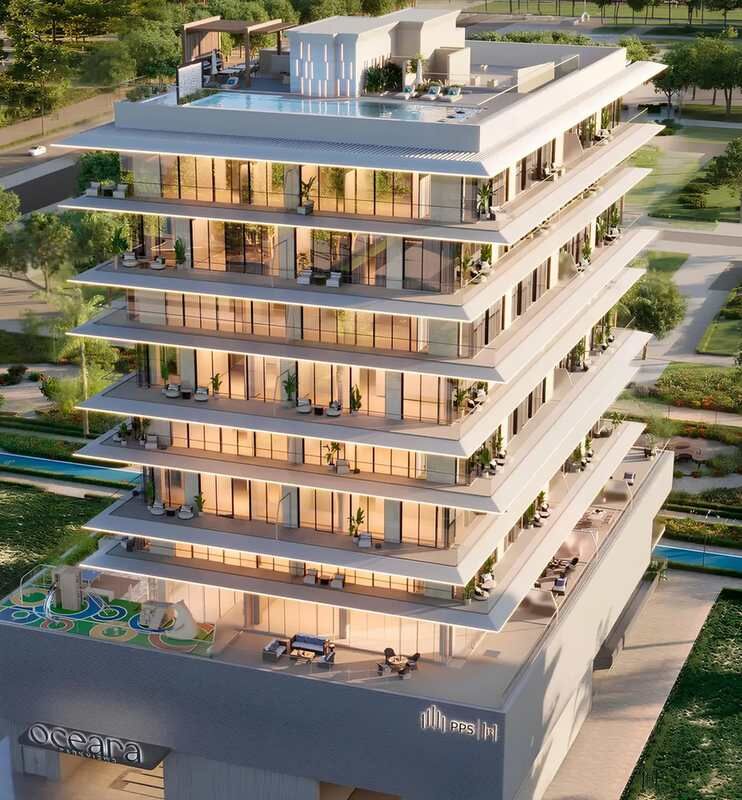 Dubai, Real Estate For Sale, USD 626834,  2 BR,  95 Sq. Meter,  2-Bedroom Apartment In Oceara Park View Residences | Dubai Islands