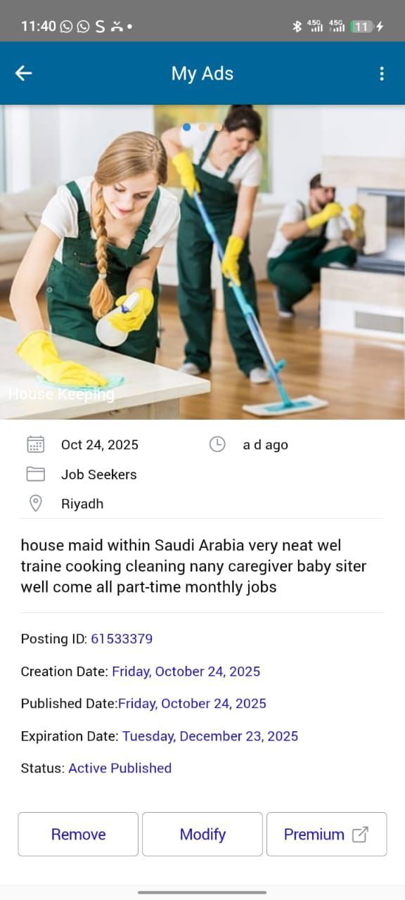 Riyadh, Job Seekers, التنظيف، مقدم رعاية،عاملةمنزلية،الممرض