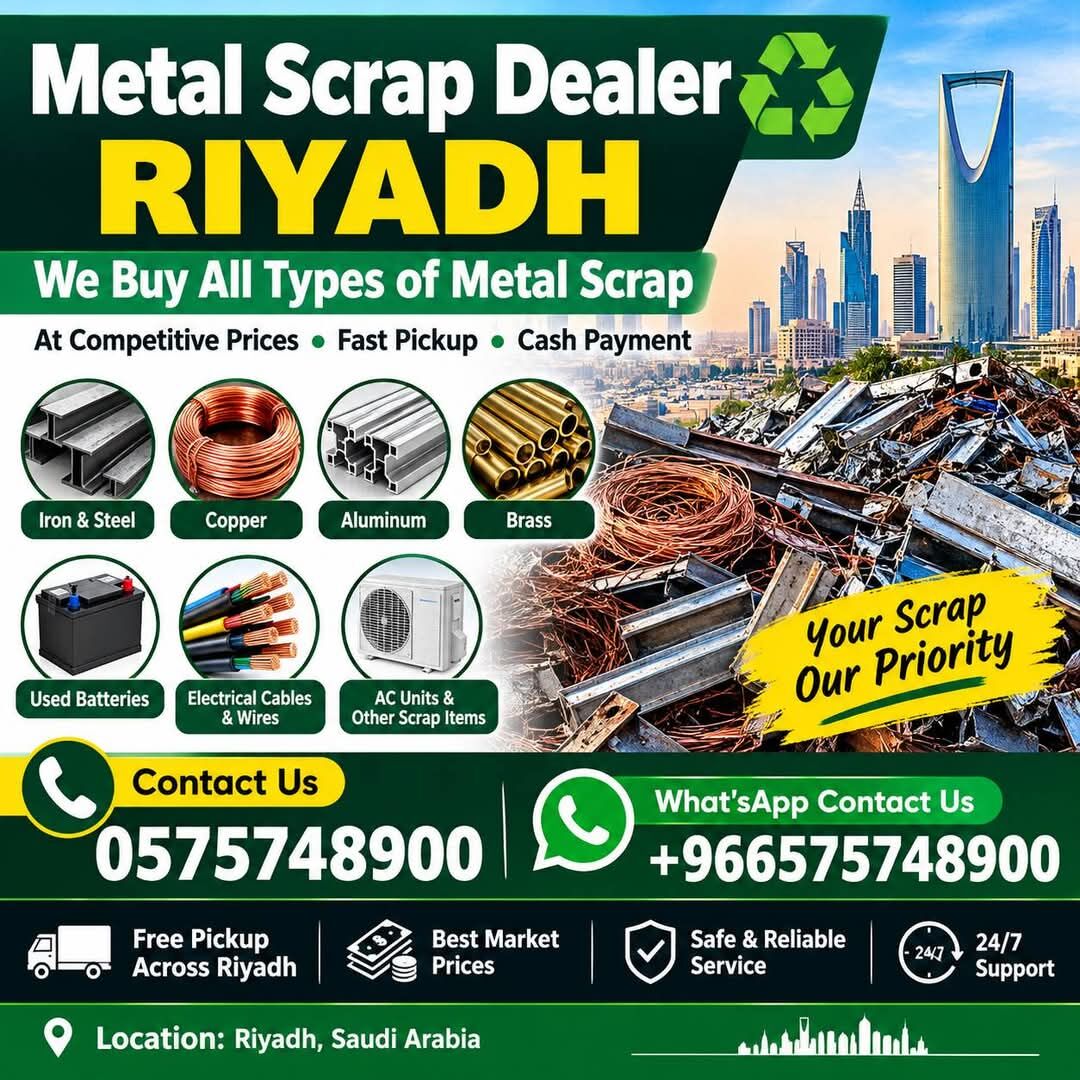 Ad Diriyah, Items Wanted, We Are Metals Scraps Buyer Scraps Dealer Riyadh Contact Us 0575748900