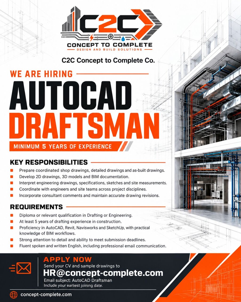 Riyadh, Jobs, AutoCad Draftsman