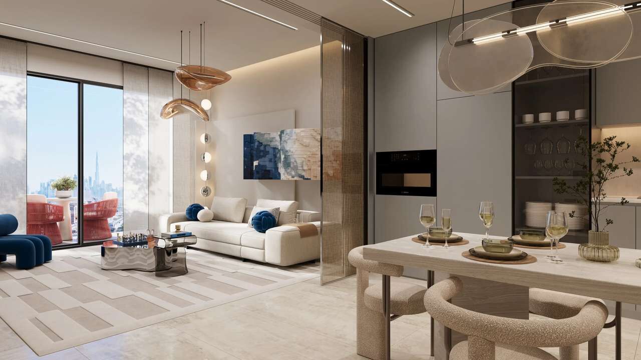 Dubai, Real Estate For Sale, USD 561210,  2 BR,  122 Sq. Meter,  2-Bedroom Apartment In Treppan Vision | Dubailand Residence Complex