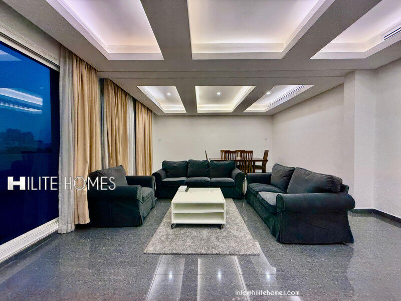 Fintas, Apartments, Flats, Houses & Villas, KWD 800/month,  2 BR,  Fully Furnished Two Master Bedroom Penthouse For Rent In Fintas