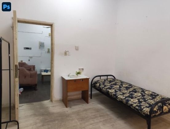 Al Adama, Rooms for Rent, SAR 500/month,  SAR 500/Month  Furnished Room For Rent In 2BHK Apartment  1st Floor