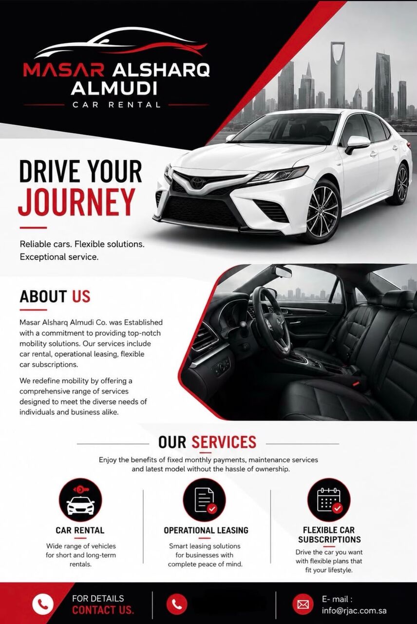 Al Malaz, Automotive, Car Rental Service ( Monthly ) Reliable Cars, Flexible Solutions, Exceptional Service.