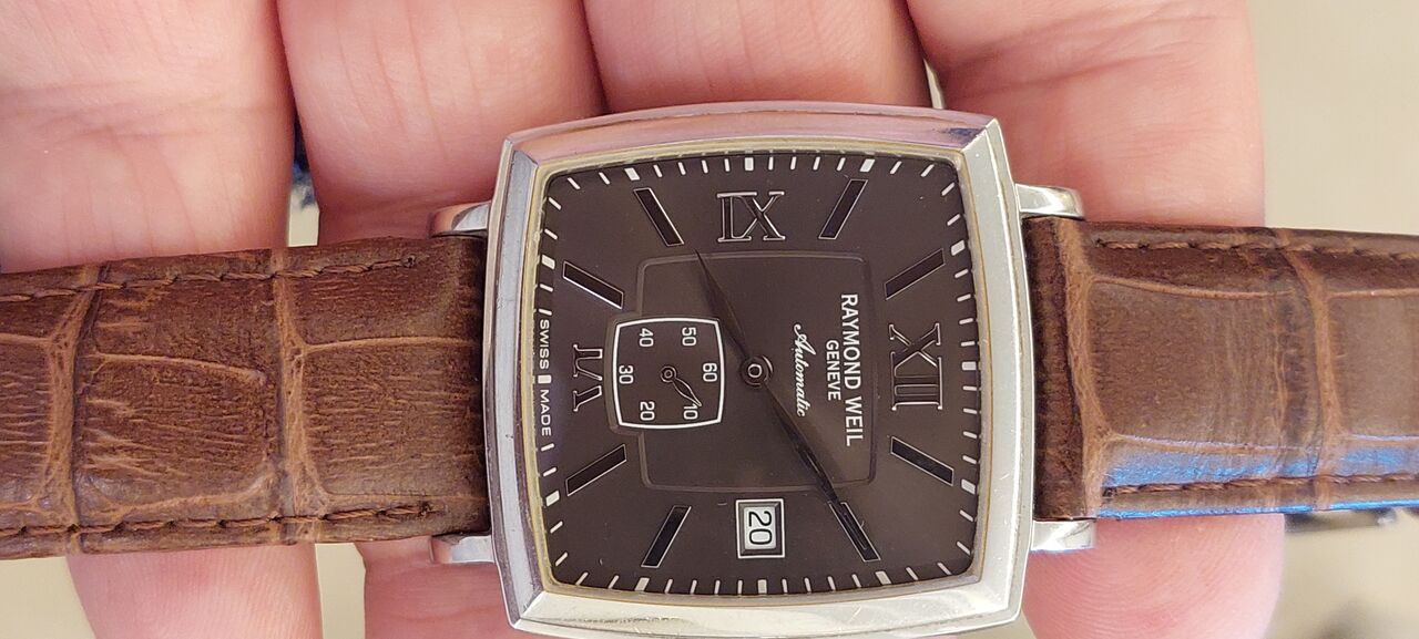 Riyadh, Watches, SAR 1750,  Raymond Weil Automatic Watch Big Dial 40mm For Men Original Swiss Made