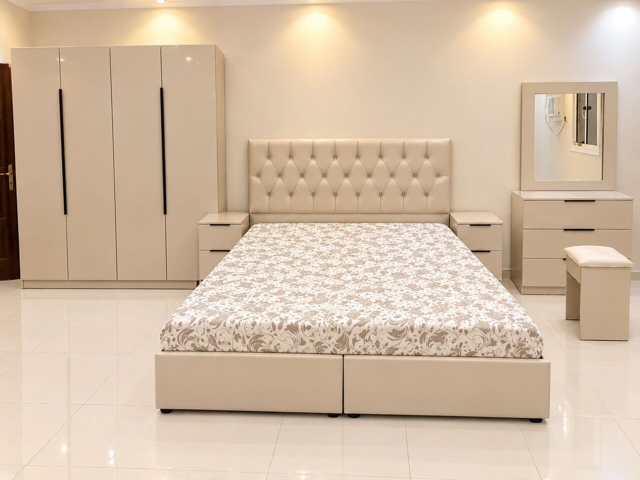 Al Mahjar, Furniture, SAR 1600,  Complete Bedroom Set Available Brand New With Best Quality In All Colors Available