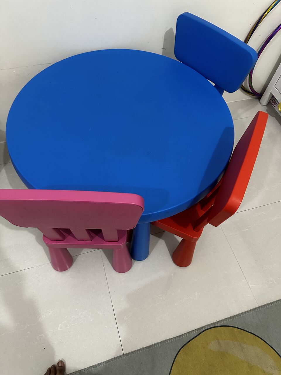 Jeddah, Baby & Kid Stuff, SAR 250,  Ikea Kids Table And 3 Chairs