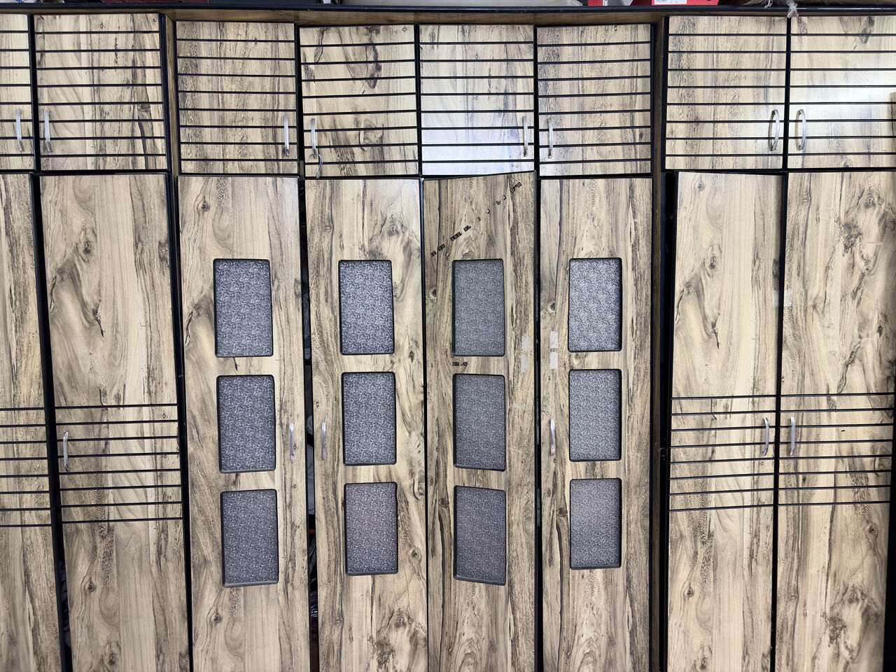Riyadh, Furniture, SAR 900,  Wooden Wardrobe For Sell - Wood Theme, 16 Storage Chambers, Large Capacity, For Families