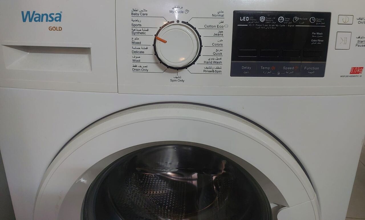 Al Aziziyah, Appliances, SAR 1750,  AUTOMATIC WANSA GOLD WASHING MACHINE 8.0 Kg