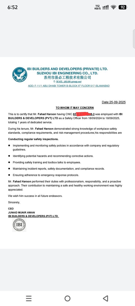 Riyadh, Job Seekers, I Am. Looking For Safety Officer Job