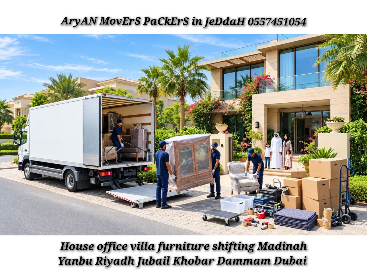 Jeddah, Household, ArYaN Movers Packers In Jeddah Home Villa Furniture Shifting Movings Service÷0557451054