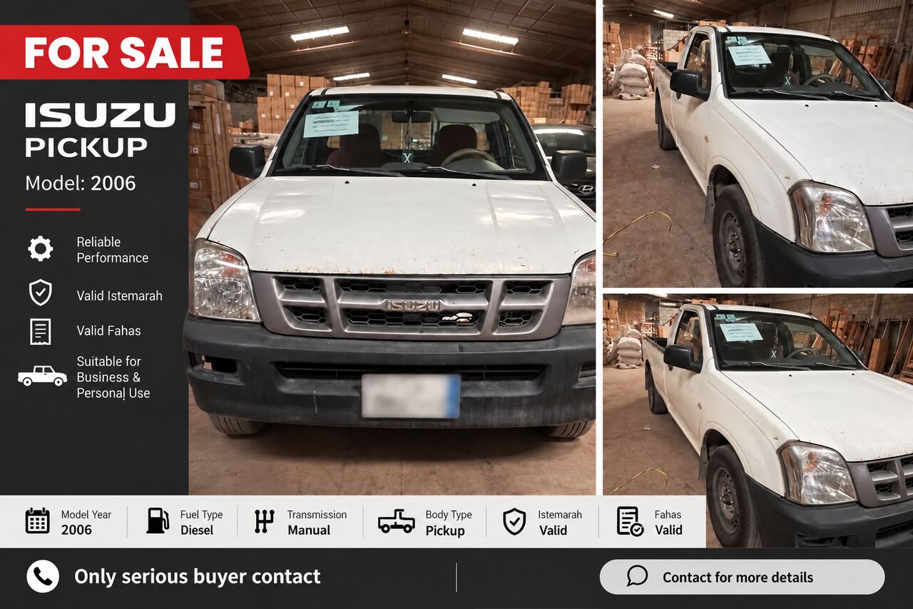 Riyadh, Vehicles, Cars & Trucks , Isuzu Pickup,  2006,  Manual,  ,  For Sale:   &ndash; Valid Istemarah & Fahas  ( 0509131029)