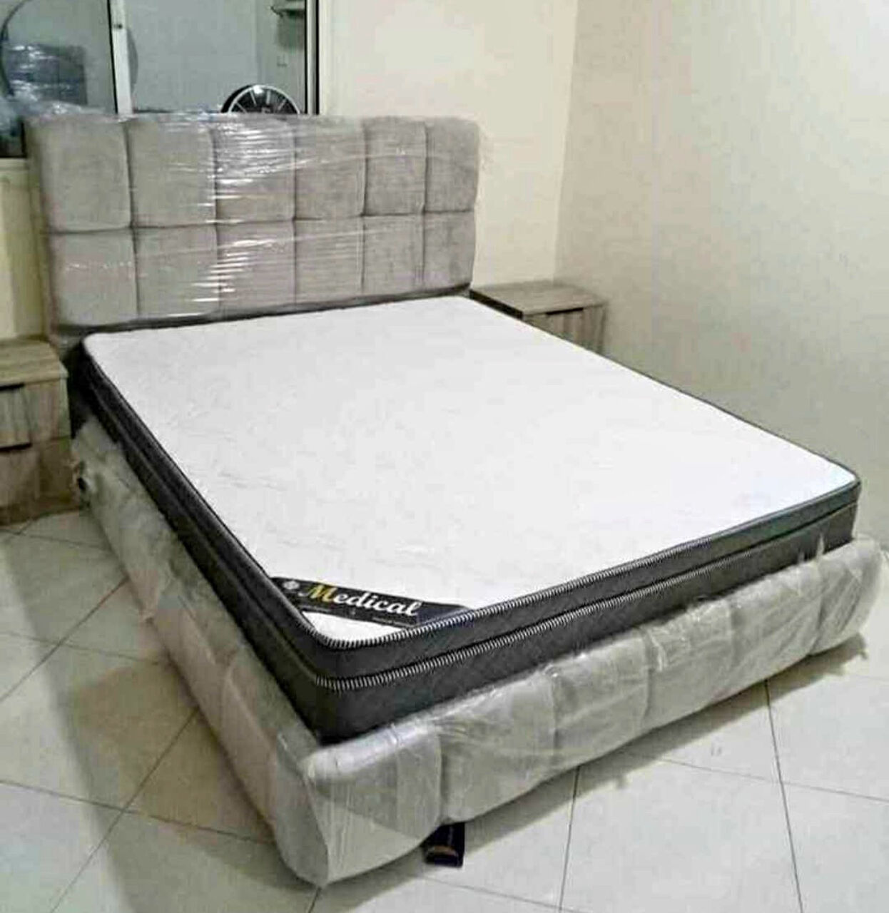 Jeddah, Furniture, SAR 5,  Title: Double Bed With Mattress  Double Bed &ndash; Comfortable & Stylish  Upgrade Your Bedroom