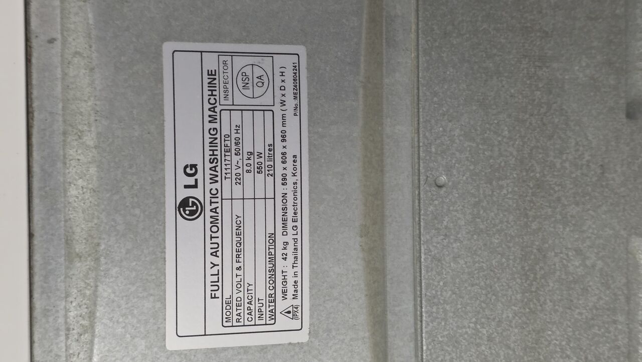 Jeddah, Household Items, SAR 800,  LG Top Load Washing Machine 8 Kg