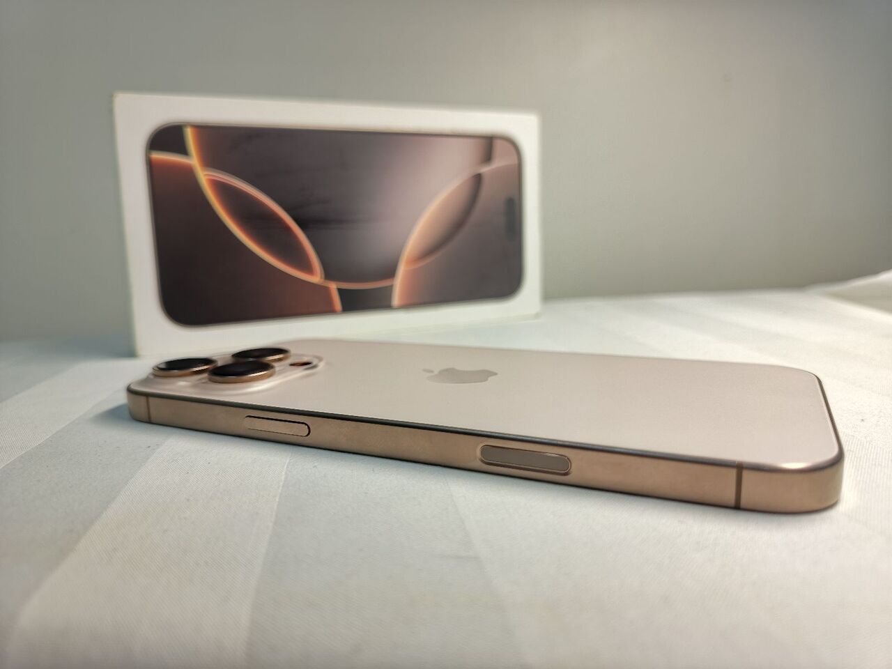 Al Malaz, Electronics, SAR 3529,  IPhone 16 Pro Max 256GB | 99% Battery Health | Desert Titanium | Like New